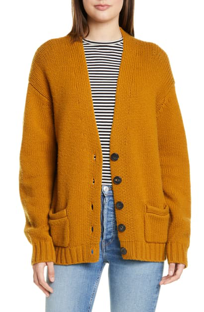 dark mustard cardigan
