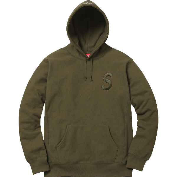 supreme tonal s logo hoodie