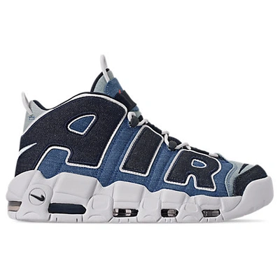 Shop Nike Men's Air More Uptempo '96 Basketball Shoes In Blue