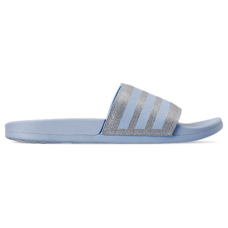 blue adidas slides womens