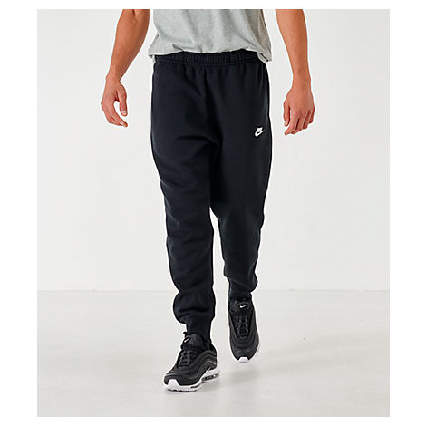nike club fleece pants black