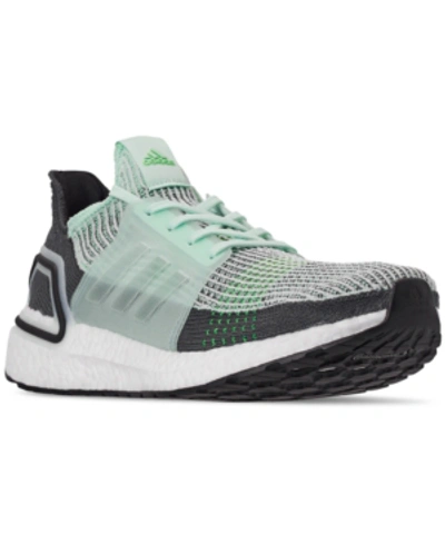 Shop Adidas Originals Adidas Men's Ultraboost 19 Running Sneakers From Finish Line In Ice Mint/ice Mint/grey Si