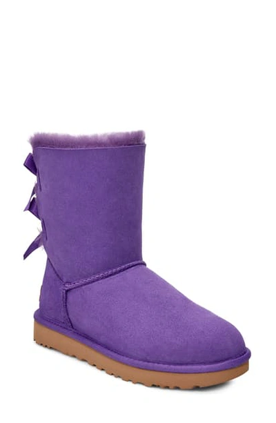 Shop Ugg Bailey Bow Ii Genuine Shearling Boot In Violet Bloom