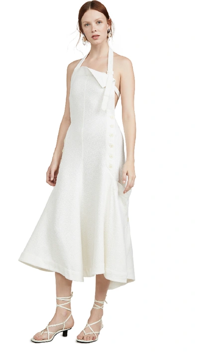 Shop Jacquemus Apron Dress In White