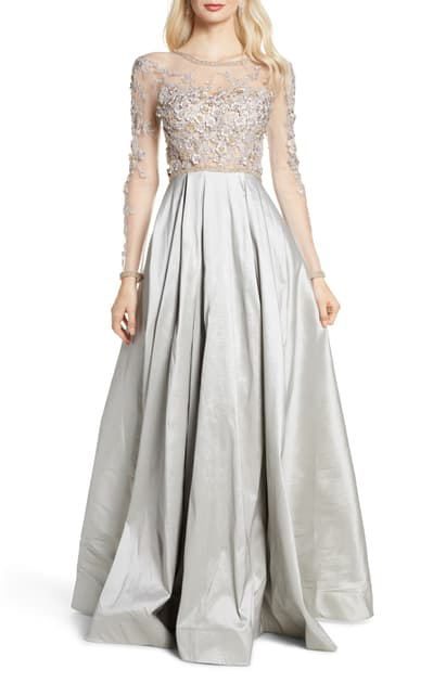 mac duggal long sleeve