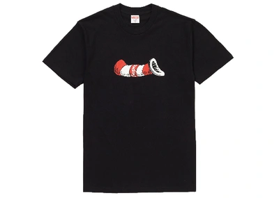 Pre-owned Supreme  Cat In The Hat Tee Black