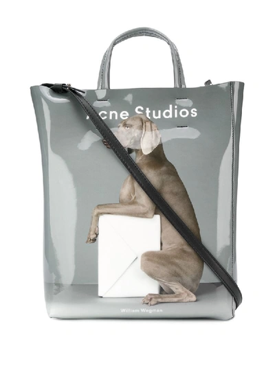 Shop Acne Studios 'baker Ap M' Handtasche In Grey