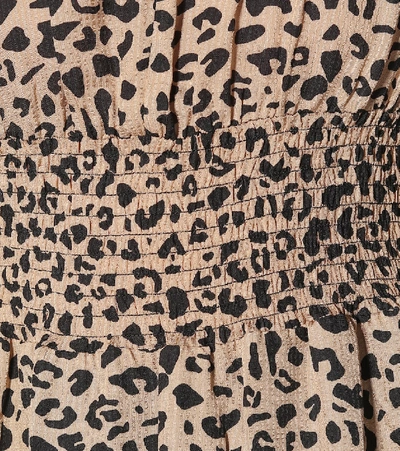 Shop Baum Und Pferdgarten Amber Leopard-print Maxi Dress In Beige