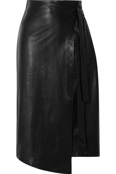 leather envelope skirt