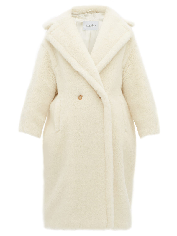 Max Mara Teddy Coat In White | ModeSens