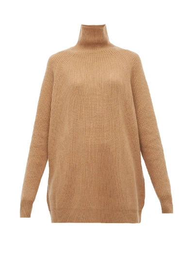 Max Mara Disco Wool And Cashmere Sweater In Camel