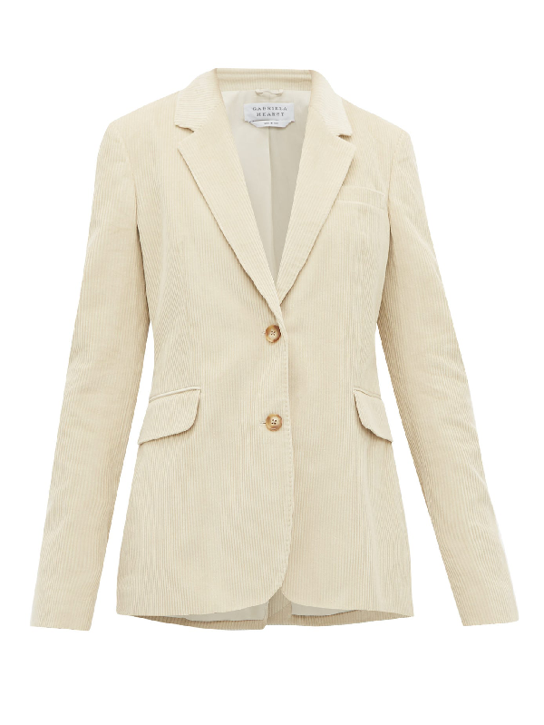 cream corduroy blazer