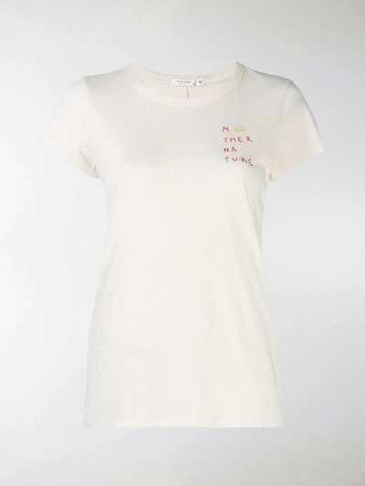 Shop Rag & Bone Mother Nature T-shirt In White