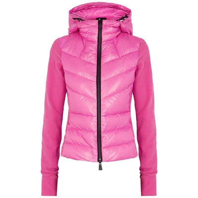 Shop Moncler Grenoble Pink Shell And Fleece Jacket