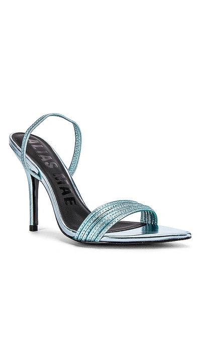 Shop Alias Mae Xanthe Heel In Metallic Blue Leather