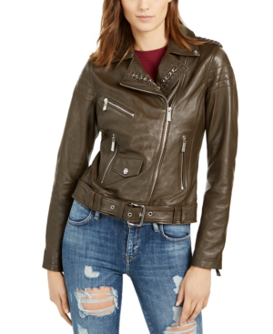 guess leather moto jacket