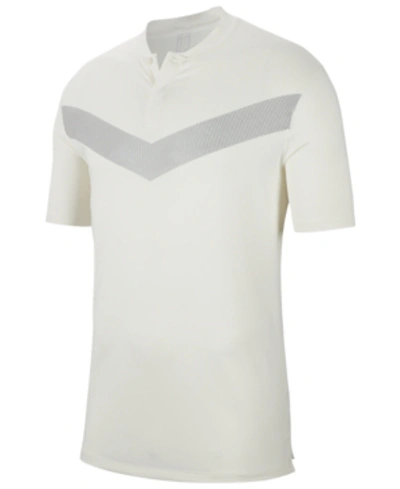 Shop Nike Men's Tiger Woods Vapor Dri-fit Golf Polo Shirt In Sail