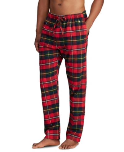 Shop Polo Ralph Lauren Men's Big & Tall Plaid Cotton Flannel Pajama Pants In Bromley Plaid