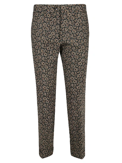 Shop Etro Printed Trousers In Multicolor