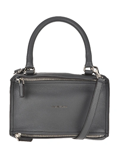 Shop Givenchy Pandora Shoulder Bag In Storm Grey