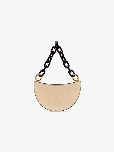 Shop Yuzefi Cream Doris Leather Shoulder Bag In Neutrals