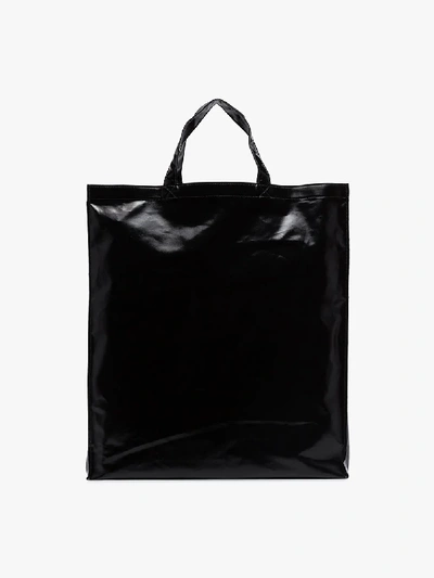 Shop Gucci Logo-print Tote Bag In Black