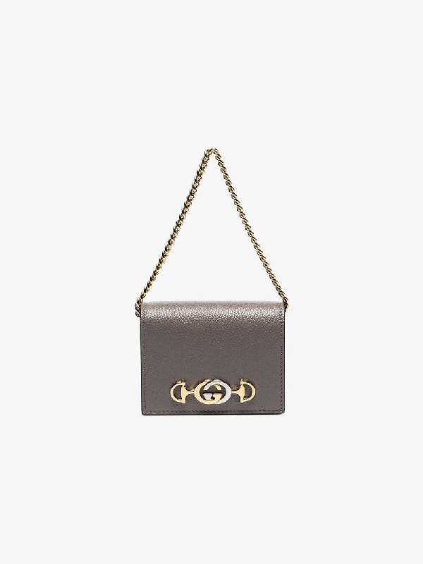 zumi 655 leather wallet on a chain