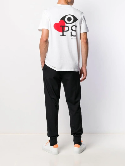 Shop Ps By Paul Smith Love Slim Fit T-shirt In White