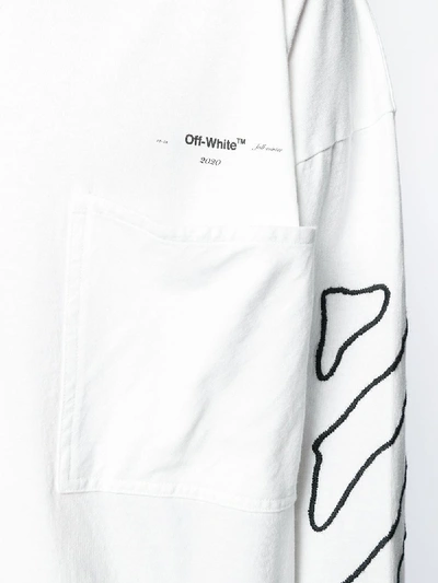 Shop Off-white Printed Sweatshirt In White