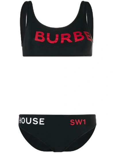 Shop Burberry Logo Bikini