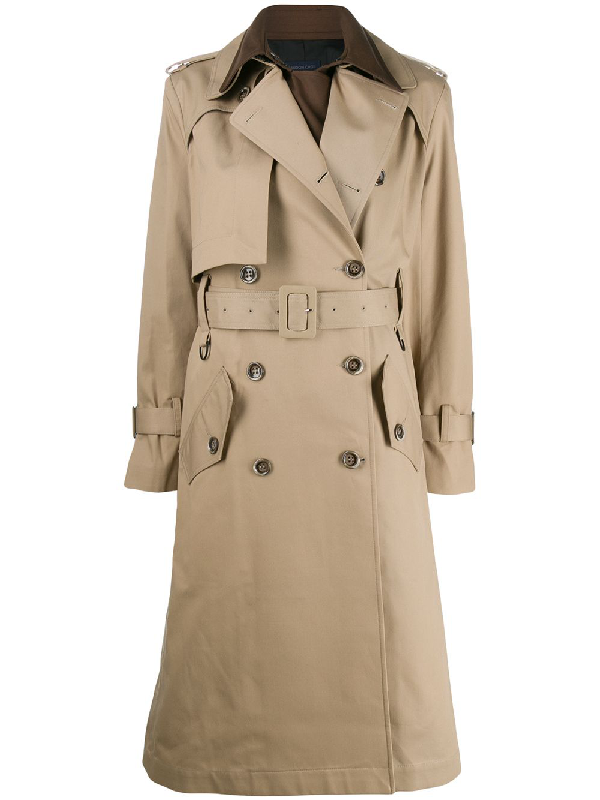 Eudon Choi Ray Blend Cotton Trench In Beige | ModeSens