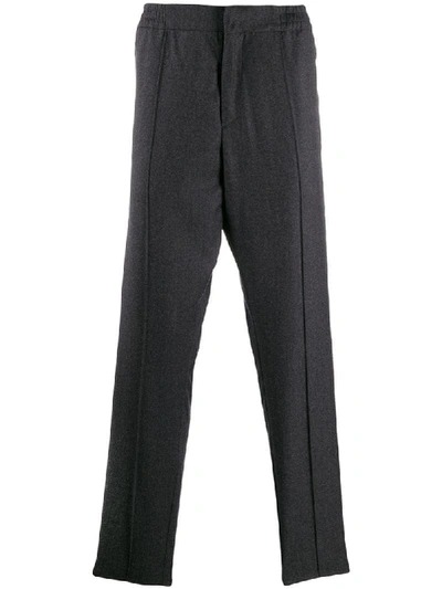 Shop Etro Raised Seam Trousers In Grey
