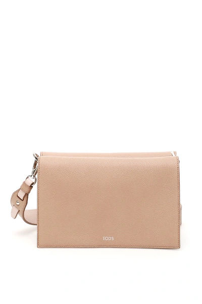 Shop Tod's Crossbody Bag In Rosa Lingerie Glove (pink)