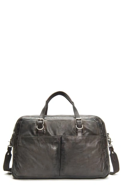 Shop Frye Murray Leather Duffle Bag In Carbon