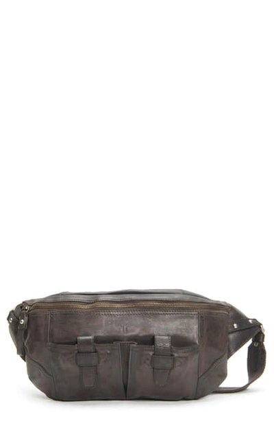 Shop Frye Murray Leather Sling Pack In Carbon