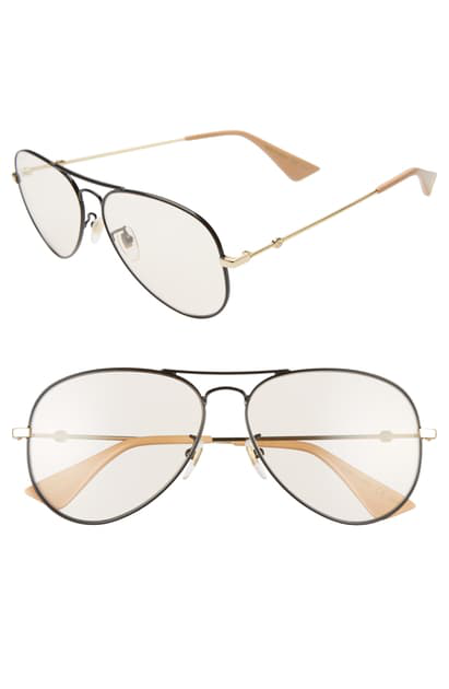 gucci 60mm aviator sunglasses