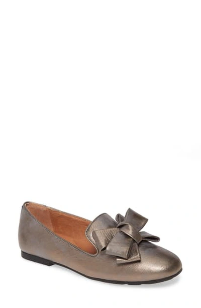 Shop Gentle Souls By Kenneth Cole Eugene Ribbon Loafer In Pewter Leather