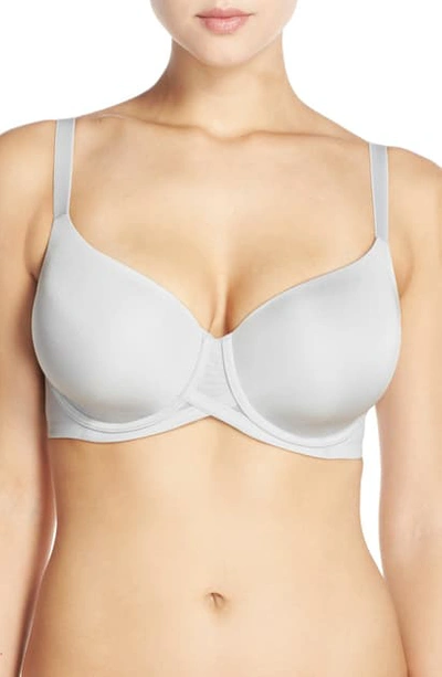 Shop Wacoal Ultimate Side Smoother Underwire T-shirt Bra In High Rise Grey