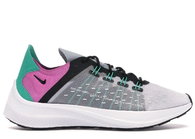 Pre-owned Nike Exp-x14 South Beach (women's) In Wolf Grey/clear Emerald-black-viola