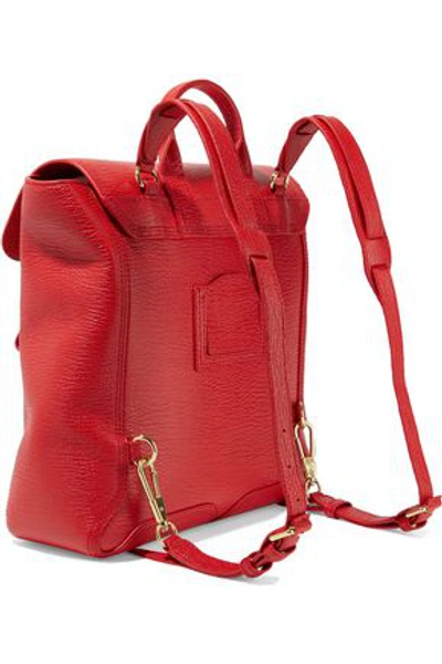 Shop 3.1 Phillip Lim / フィリップ リム Pashli Textured-leather Backpack In Tomato Red