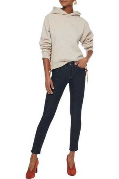 Shop Acne Studios Skin 5 Low-rise Skinny Jeans In Dark Denim