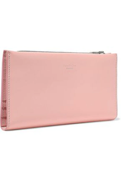 Shop Acne Studios Woman Leather Continental Wallet Pastel Pink