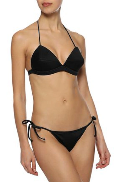 Shop Adriana Degreas Triangle Bikini In Black