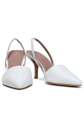 diane von furstenberg mortelle leather slingback pumps