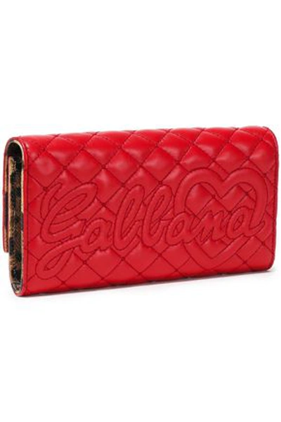 Shop Dolce & Gabbana Woman Quilted Leather Continental Wallet Red