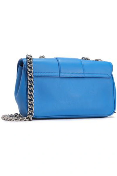 Shop Dolce & Gabbana Woman Lucia Mini Leather Shoulder Bag Azure
