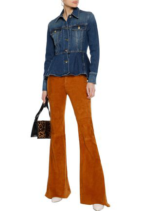 frame peplum denim jacket