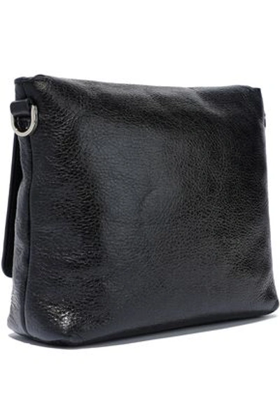 Shop Halston Heritage Woman Dylan Small Pebbled-leather Shoulder Bag Black