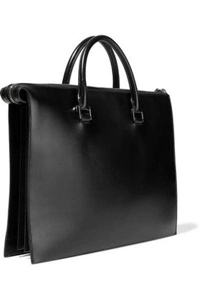 Shop Jil Sander Leather Shoulder Bag In Black