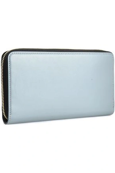 Shop Marni Woman Leather Continental Wallet Light Gray